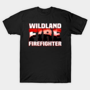 Wildland Fire Rescue Dept Firefighters Fire Uniform T-Shirt